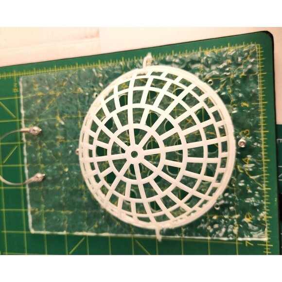 Clear Acrylic Wall Planter With White Basket For Orchids & Ferns - Picture 7 of 8